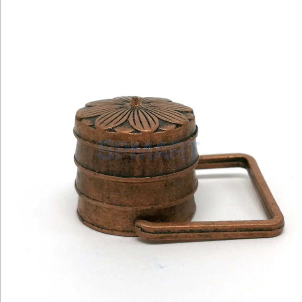 Vintage 1/12 Miniature Copper 3 Layer Lunch Box Kitchen Groceries for Dolls House Decor Accessories