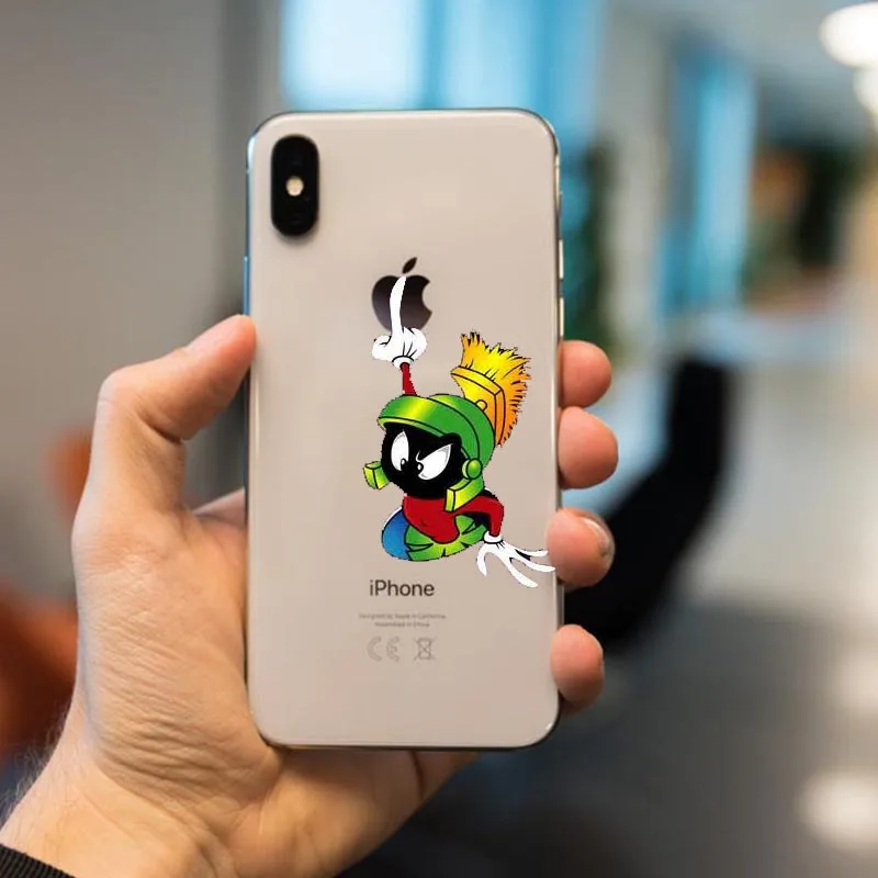 Мягкий Силиконовый ТПУ чехол marvin the martian Looney Tunes для iPhone 11Pro XS MAX XR X 10 5 5S SE 6 6S 7 8 Plus