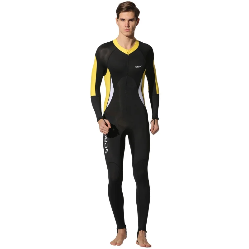 

2018 New Couple's Wetsuits Lycra Diving Suit One-piece Swimwear For Diving 0.5mm Patchwork Swimsuits Profession Diving Equipment