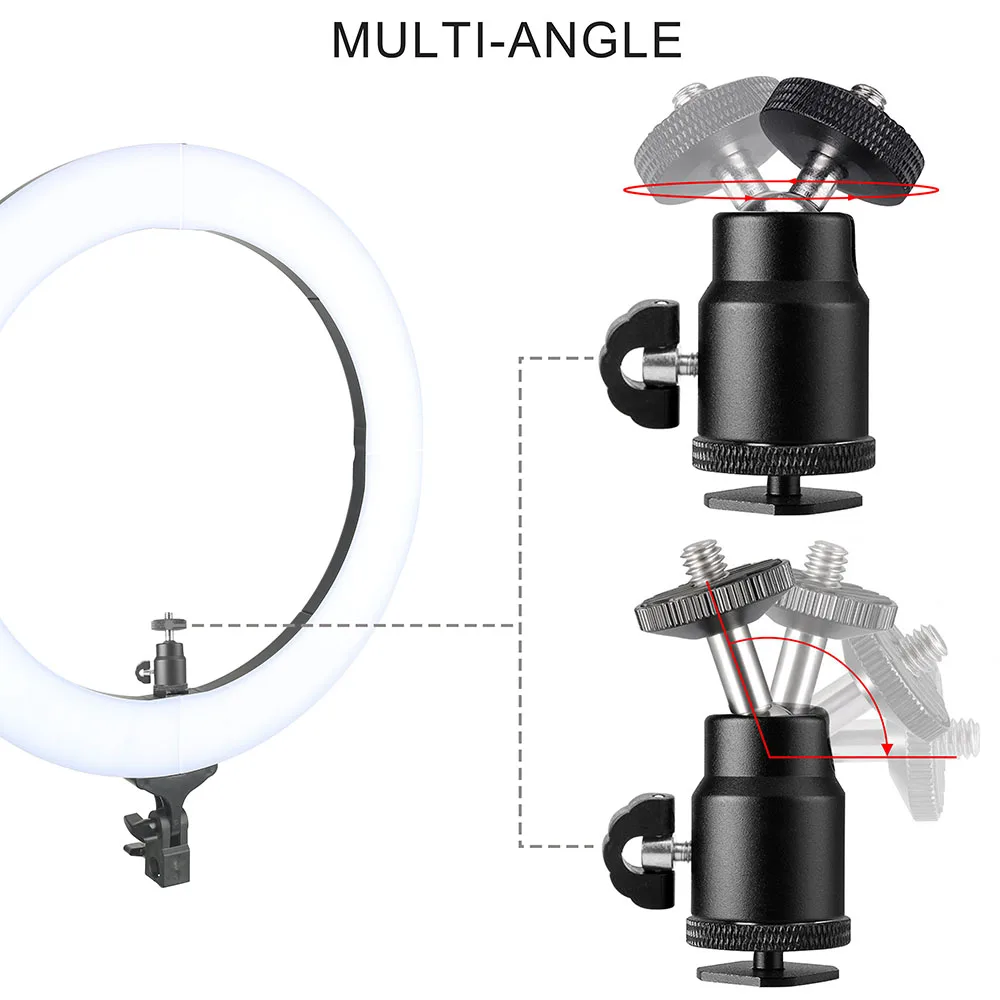 Zomei 1" светодиодный кольцевой светильник ing Kit с светильник-подставкой для телефона камеры макияж Youtube Автопортрет видеосъемка