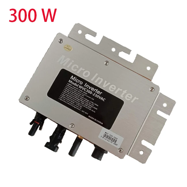 

WVC-300w grid tie solar micro inverter DC 22-50V to AC 110 V or 220V MPPT pure sine wave with wireless communication