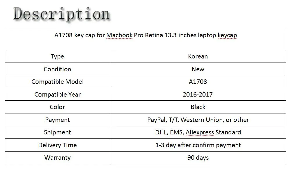 A1708 клавишные клавиши для Macbook Pro retina 13,3, клавишная крышка для ноутбука, новинка