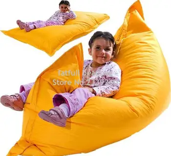 

Cover only No Filler -External home bean bag chair, children portable and easy sofa beanbag beds - 40inch x 52inch big size sac