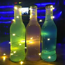 100 светодиодный строки Медный провод Водонепроницаемый ночник праздничные освещения для гирлянды Фея Рождественская елка Свадебная вечеринка Декор