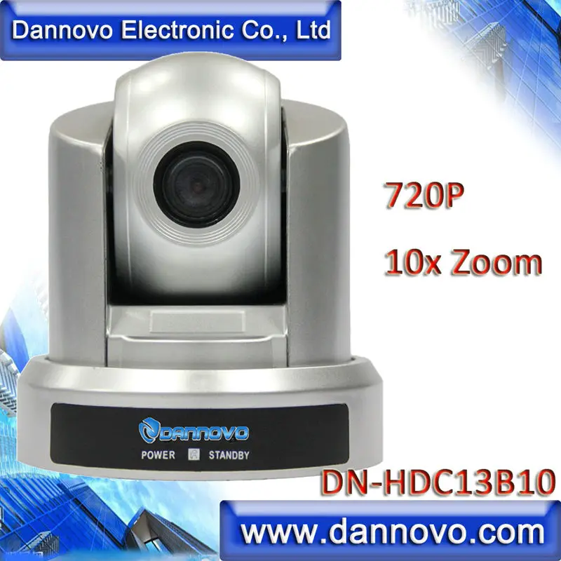 DANNOVO HD USB كاميرا متحركة من مؤتمرات الويب 10x زووم بصري 720 وعاء ، التوصيل والتشغيل ، دعم فيسكا ، بيلكو ، RS-232C و RS-422