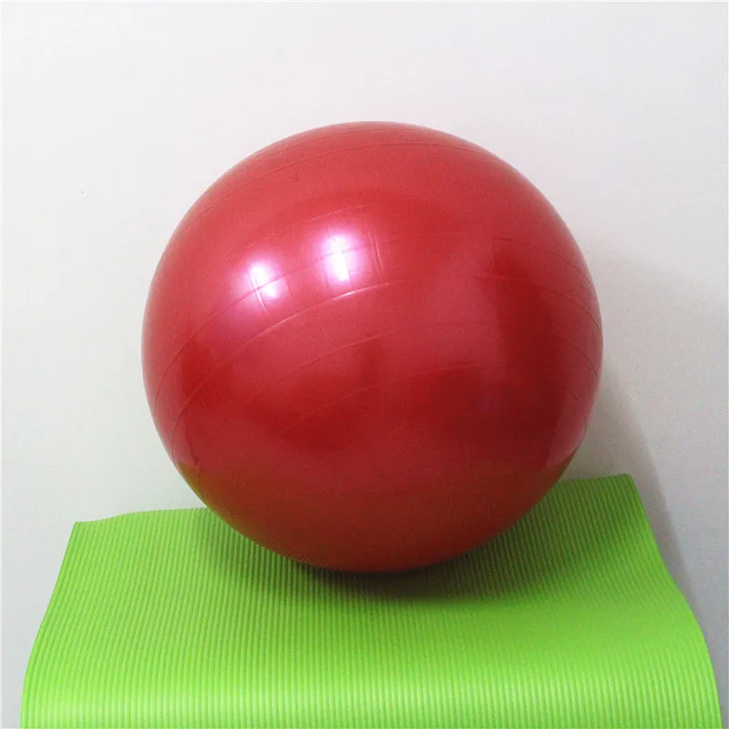 Настоящий синий песенный мяч 55 см для фитнеса, йоги, утолщение, взрывозащищенный, для похудения, спортивный мяч для фитнеса, для беременных женщин, мяч, 7 цветов - Цвет: Красный