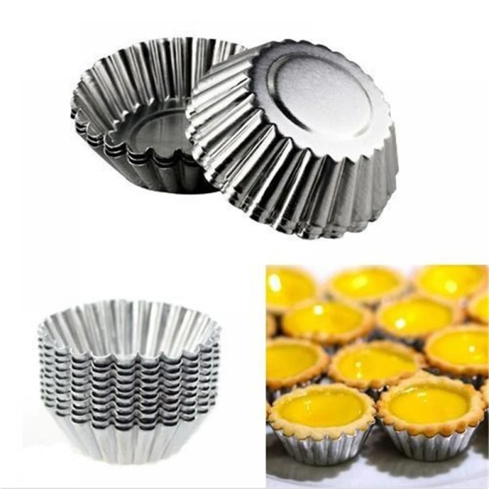 10Pcs Cake Aluminium Taartvorm Tool Cupcake Ei Taart Fruit Taartvorm Bakvormen Mould Keuken Pastry Tool|pastry tools|fruit tart moldtart mold - AliExpress