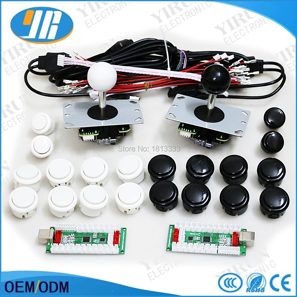 

Arcade Bundle Kit DIY Jamma Mama 2 USB To PC/ PS2/ PS3 Encoder 2 Sanwa Type Joystick 20 Push Button Free S