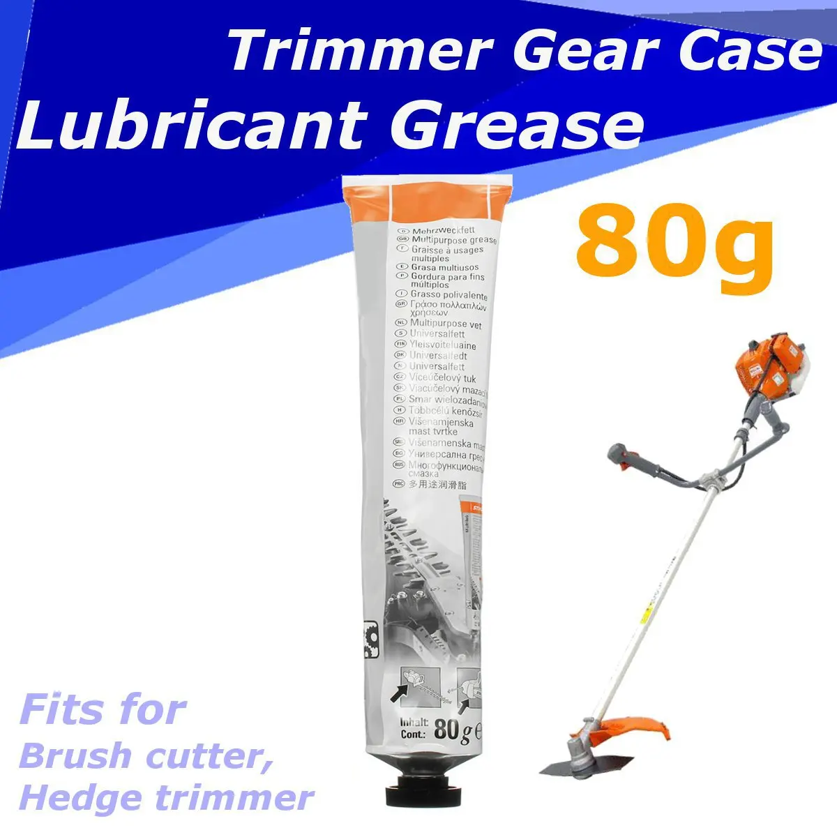 

80g General Lubricant Grease Oil for STIHLs for HONDAs Brush Cutter Hedge Trimmer