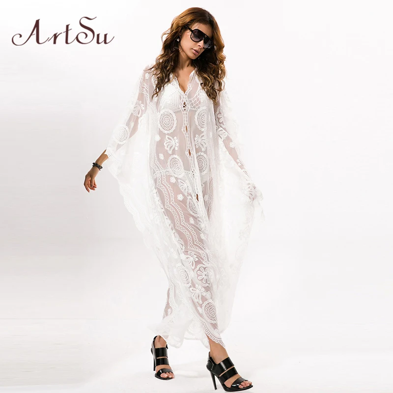 white see thru robe
