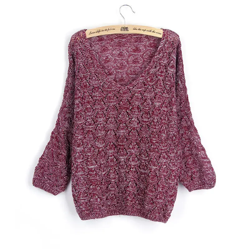 Woman knitting Clothes For female Pullovers Thin Sweaters Of 2018 Spring Fashion Hollow Out | Женская одежда