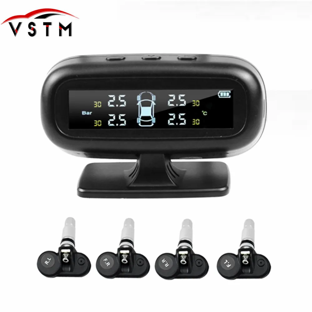Новая версия автомобильных TPMS система контроля давления в шинах солнечная