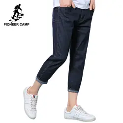 Пионерский лагерь Новые джинсы длиной до щиколотки для мужчин брендовая одежда повседневные однотонные брюки качество Джинсы Брюки