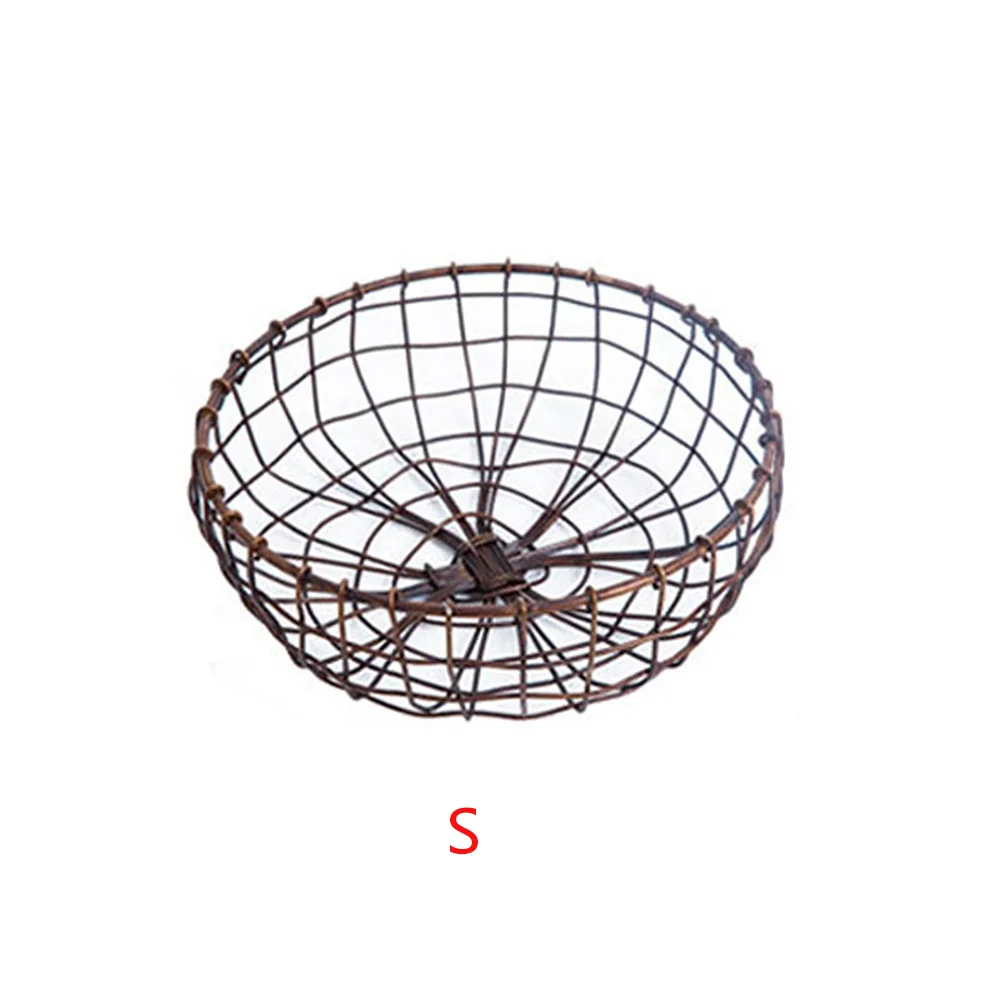 Украшение, стол для хранения, дисплей, обеденная стойка, тарелка, поднос, кухонные аксессуары, для овощей, бытовая железная фруктовая чаша, проволочная корзина