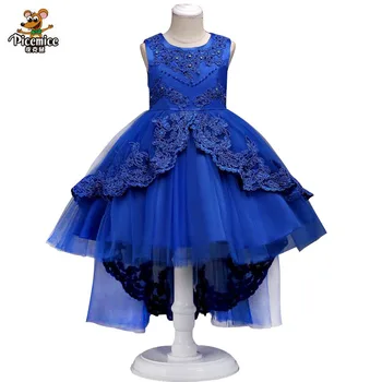 

3-14 Years Kids Formal Dress Children clothes for Wedding Dresses Girl Party Dresses Girls Pageant Communion Dress Bow Vestido