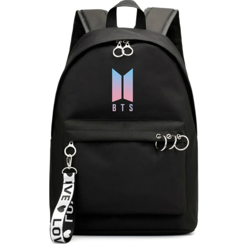 

2019 PCMOS Kpop BTS Canvas Backpack For Men Women School Bag Model For Man Gift Collection Action Toy Figures Unisex