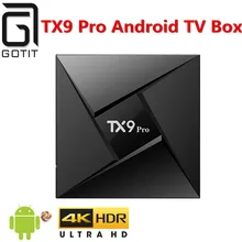 TX9 Pro Android 7.1 TV Box 4K UHD 3G/32G Smart TV Box with Bluetooth 4.1 Amlogic S912 ARM Mali-T820MP3 Set top Box