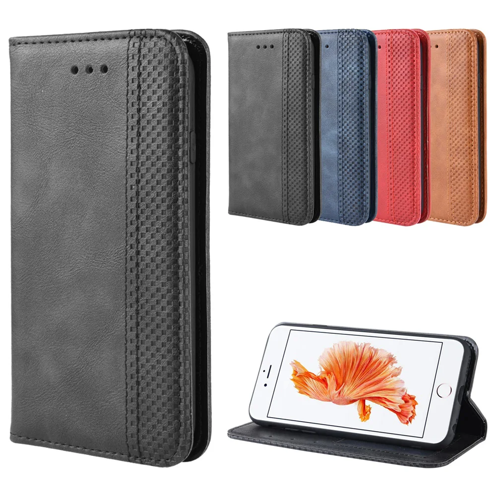 Luxury Retro Slim Leather Flip Cover for Apple iPhone 6 Plus Case Wallet Card Stand Magnetic Book 6s | Мобильные телефоны и