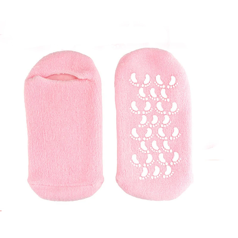 1 пара Розовый Мягкий увлажняющий Ремонт потрескавшейся кожи ног гель для лечения носки Spa уход за ногами инструмент Эластичный ног