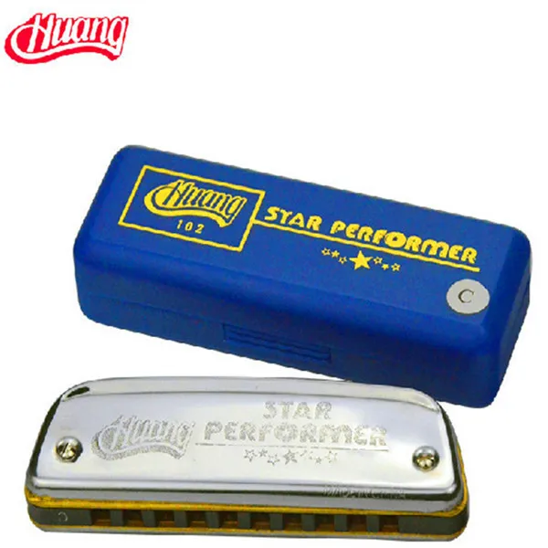 Armonica Diatonica Key of C Huang Harmonicas 10 отверстий Blues подходит для начинающих Instrumento Musicais Armonica Diatonica