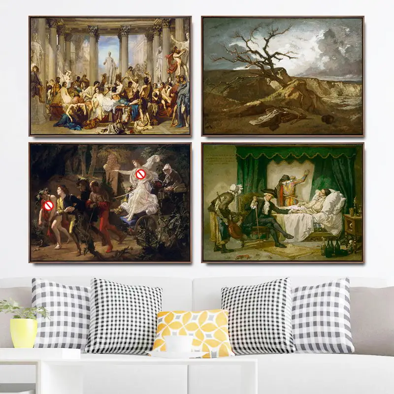 Home Decoration Art Wall Pictures Fro Living Room Poster Print Canvas Paintings French Thomas Couture | Дом и сад
