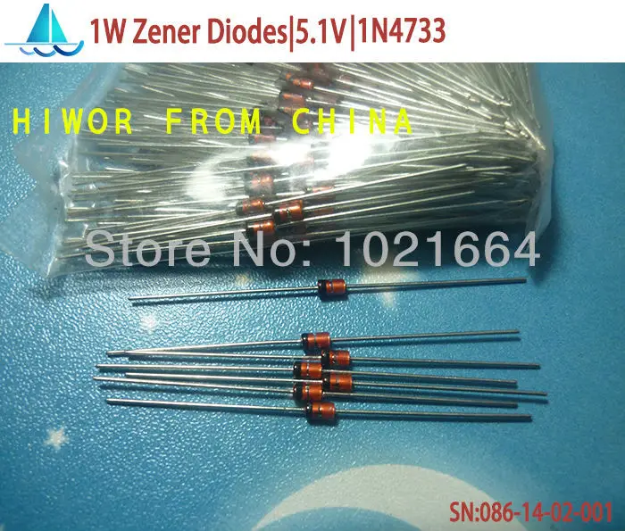 Buy (250pcs/lot)(Zener Diodes1W) 1Watts Zener Diode 5