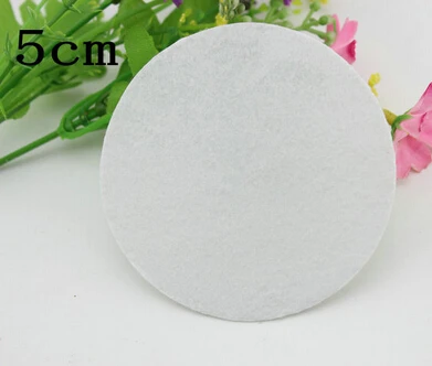 white felt pad for fabric flower felt pads 1.0cm 1.5cm 2.0cm 2.5cm 3cm 4cm  5cm 6cm 8cm 1000pcs/lot - AliExpress