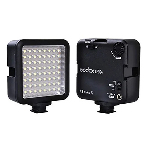 Godox 64 светодиодный Камера светодиодный Панель свет, Портативный затемнения Камера видеокамера светодиодный Панель видео Освещение для DSLR