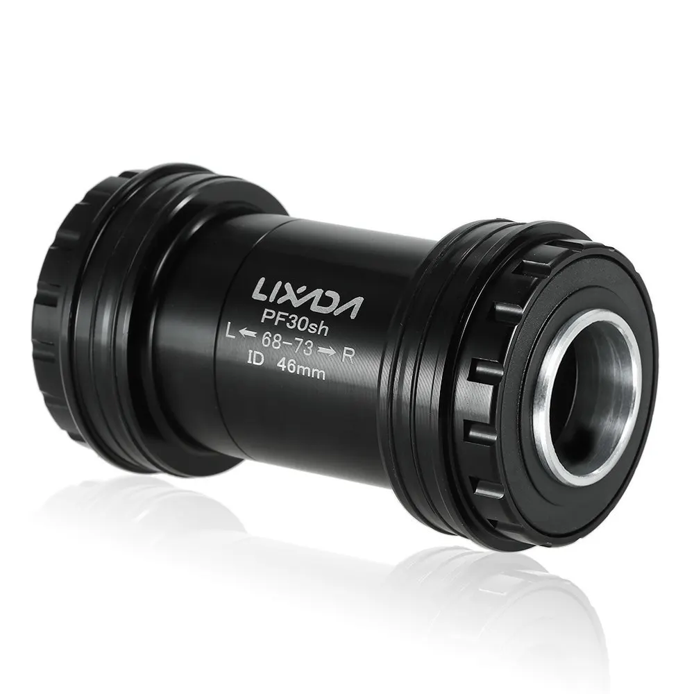 Lixada PF30 Нижний кронштейн 24 мм подшипник Нижний Кронштейн 68-73 мм велосипед Нижний Кронштейн для SHIMANO SRAM gxp Prowheel - Цвет: PF30