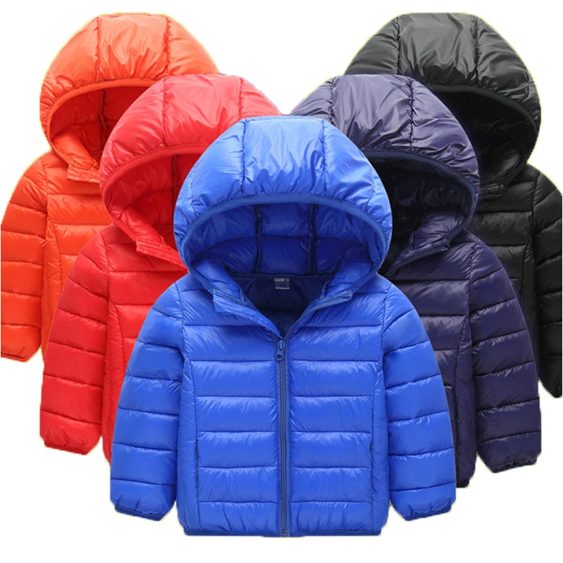 

Children's Winter Jackets Cotton Down Jacket for Girl Spring Autumn Warm Hooded Baby Toddler Boys Jacket Kids Parka Outerwear