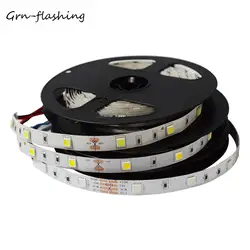 GRN-FLASHING SMD 5050 светодиодный полосы света DC12V 30 светодиодный/M 5 м светодиодный гибкая лента для внутренней отделки света RGB, белый, синий