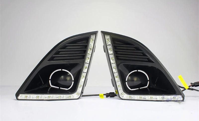 Автомобильная проблесковая 1 пара дневные ходовые огни для Chevrolet Cruze 2013 Габаритные огни колпак противотуманных фар фары 12V дневной свет