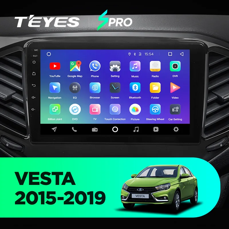 TEYES SPRO для Lada VESTA- автомобильный Радио Мультимедиа Видео плеер навигация gps Android 8,1 аксессуары седан без dvd 2 din