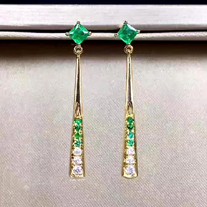 emerald earrings women drop dangle earrings women