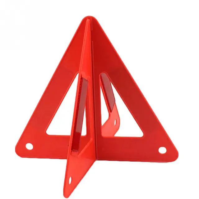auto car fold warning triangle safety emergency reflective flash