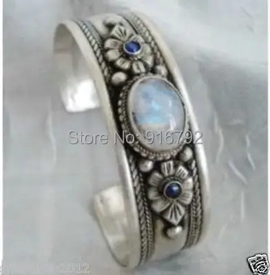 

Wholesale jewelry >>Tibet Silver rare Moonstone Jewelry Bracelet