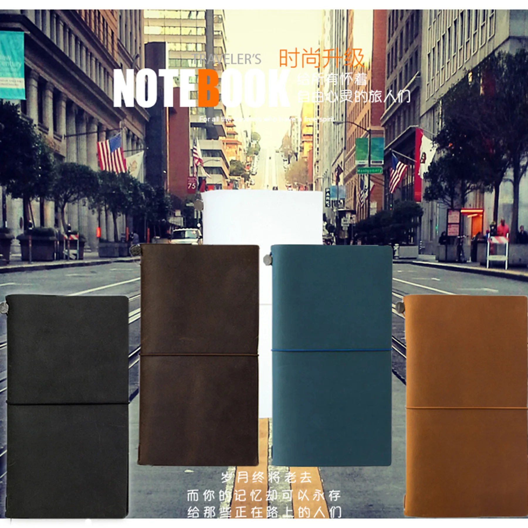 

Hand Account Notebook Traveler's Journal Leather Planner Note For Diary Vintagetraveler's notebook tn