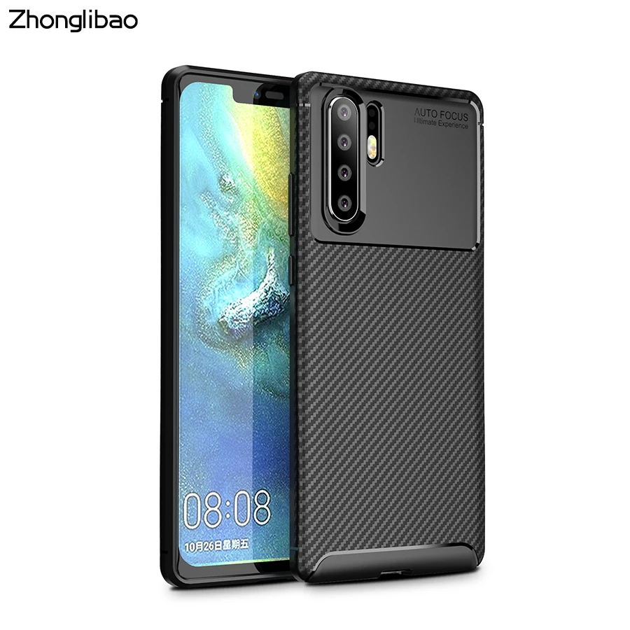

Original Soft Carbon Fiber Silicone Sleeve for HUAWEI P20 Plus P30 Pro Nova 4 Mate20 Pro Lite Custom Matte Protection Back Cover