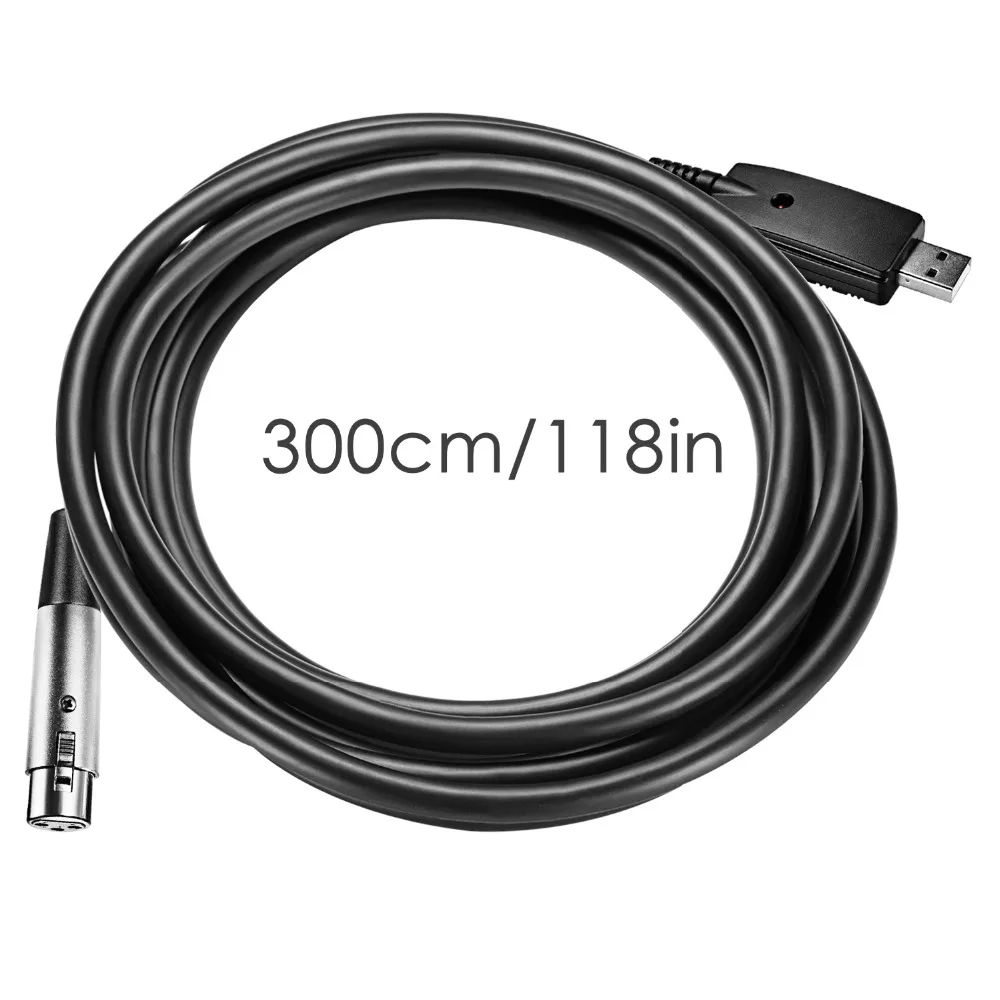 Neewer USB мужчина к 3-контактный XLR Женский микрофонный конвертер Кабель Студия аудио разъем кабель-переходник для компьютера с USB-Порты и разъёмы