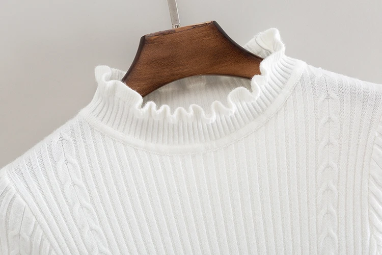 Cashmere Knit Women Sweater Pullover Ruffles Turtleneck Twist Wool Autumn Winter Long Sleeve Jumper Casual Sweater Tricot 1614 Cashmere Knit Women Sweater Pullover Ruffles Turtleneck Twist Wool Autumn Winter Long Sleeve Jumper Casual Sweater Tricot 1614