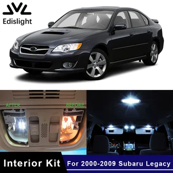 

Edislight 12Pcs White Ice Blue LED Lamp Car Bulbs Interior Package Kit For 2000-2009 Subaru Legacy Map Dome Trunk Door Light