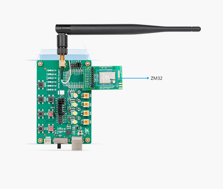 ZM32A демо-плата, высокая эффективность ZigBee передачи оценки люкс для Zhiyuan электроники