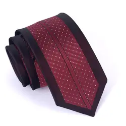 Новинка 2018 г. Модные галстуки для Для мужчин 6 см Британский Стиль Повседневное жениха свадебные галстуки Полосатый горошек Для мужчин