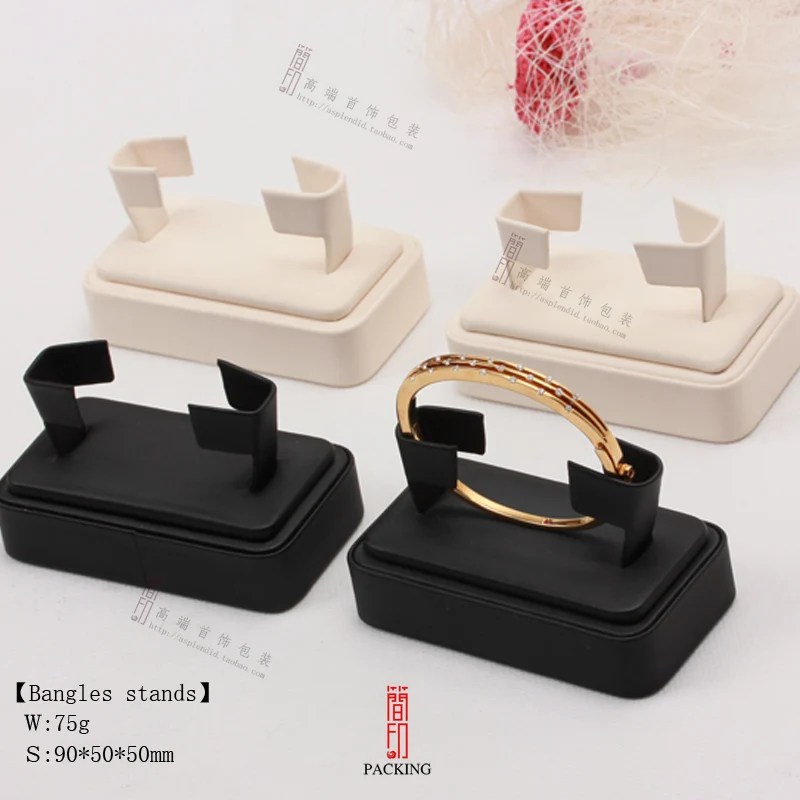 

Newest Jewelry Display stands props for bracelet Jewellery Display rack Holder Black and Beige Color