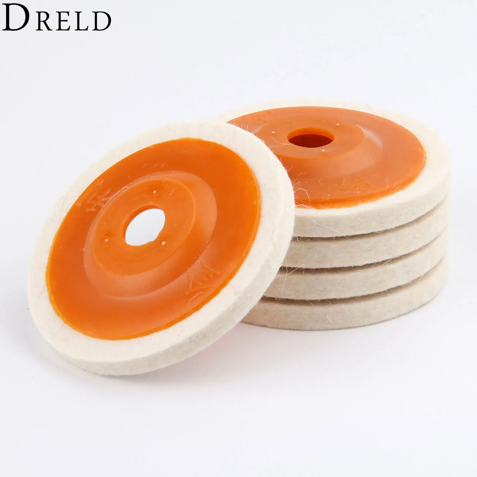 DRELD 5Pcs 4 Inch 100mm Wool Polishing Wheel Buffing Pad Angle Grinder Wheel Felt Polishing Disc for Metal Marble Glass Ceramics angle-grinder-polishing-pad : image DRELD 5Pcs 4 Inch 100mm Wool Polishing Wheel Buffing Pad Angle Grinder Wheel Felt Polishing Disc for Metal Marble Glass Ceramics angle-grinder-polishing-pad