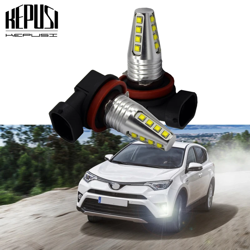 KEPUSI 2x H11 H8 H9 80W cree chip High Power Car LED Light Source Fog DRL Driving lamp Truck 12V 24V White For Honda