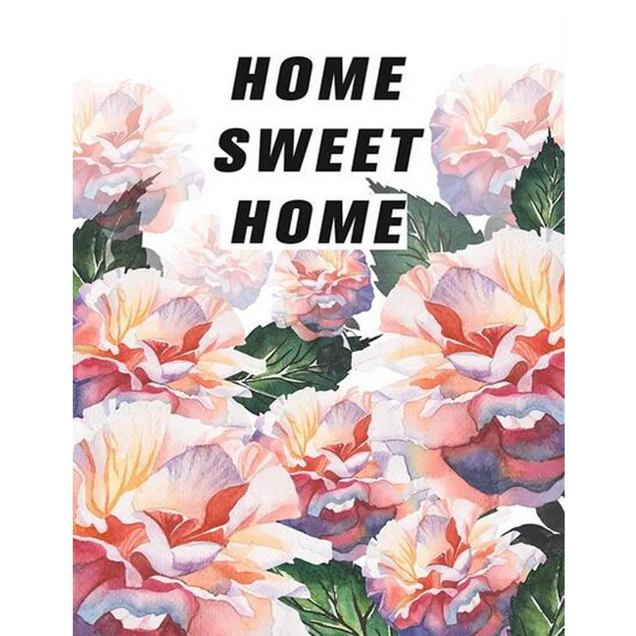 Home sweet home цветочный 5D DIY картина, вышитая бисером 3D полный алмазов вышивания Алмазная мозаика Домашний Декор стены искусства