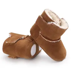 Новые поступления для маленьких мальчиков Обувь для девочек Теплые Сапоги и ботинки для девочек Младенческая малышей загрузки зимняя