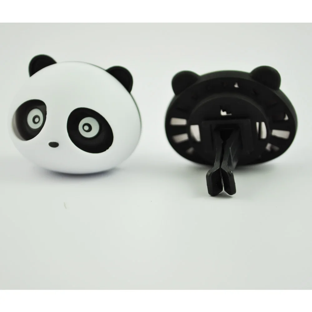5X2 шт. черный/белый Panda Shaped автомобильный освежитель воздуха Духи ж Два клипы