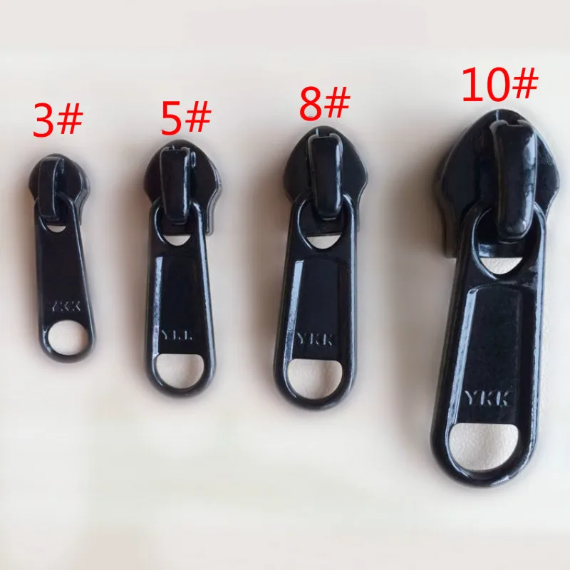 20 PCS/LOT YKK METAL Zipper Head Puller without LOCK FOR Nylon/COIL Zip